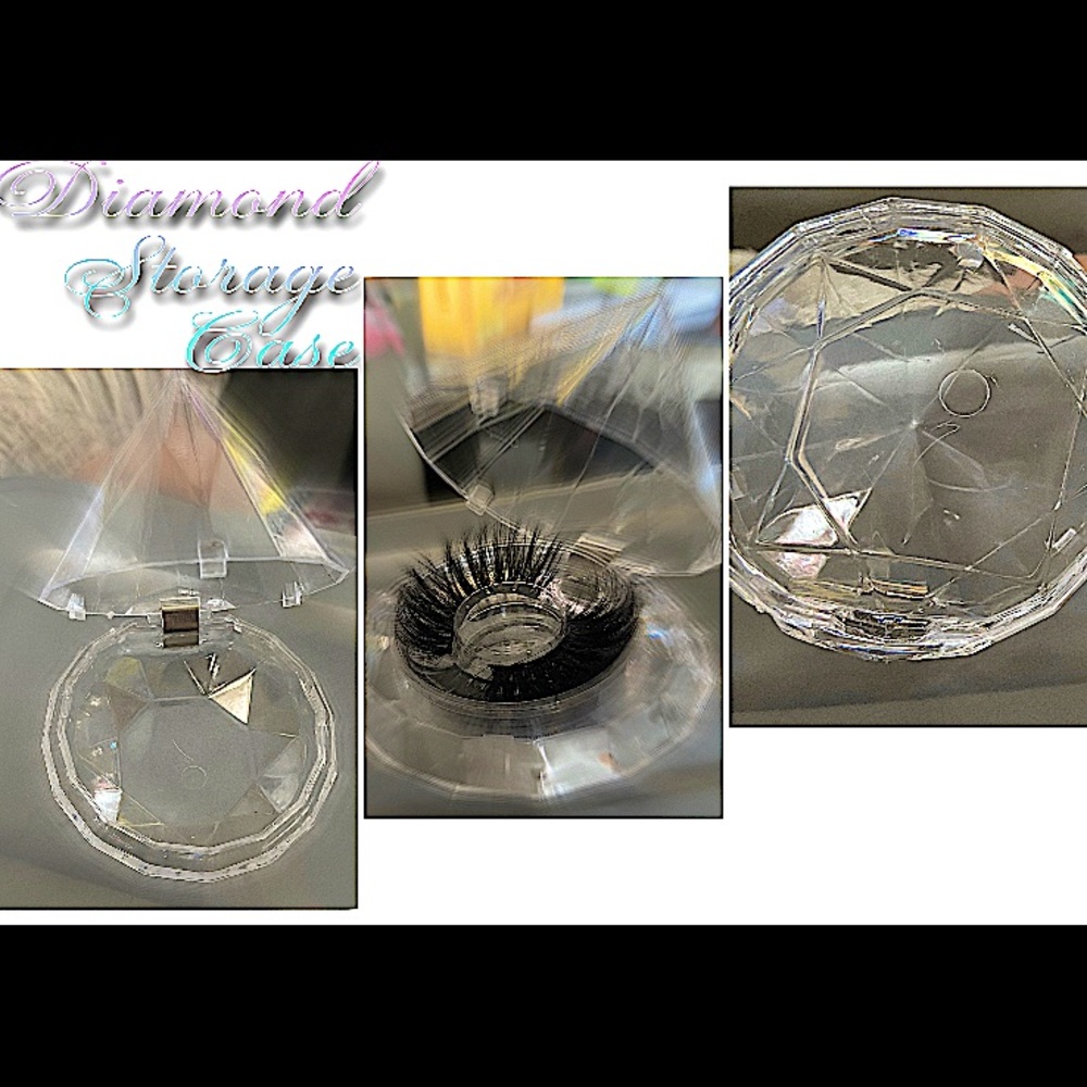 Diamond eyelash storage case bundle